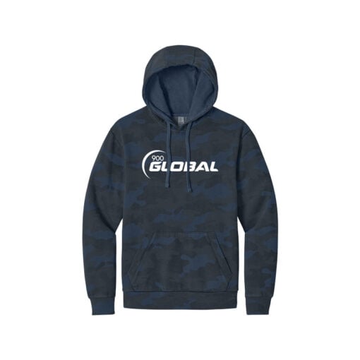 900 Global Camo Wash Men's Bowling Pullover Hoodie - Image 2