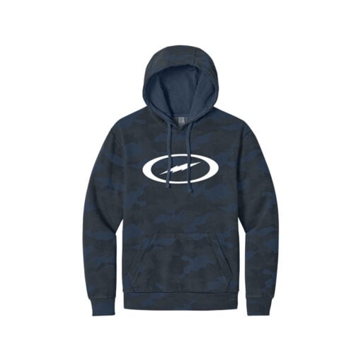 Storm Camo Wash Men's Bowling Pullover Hoodie - Image 2