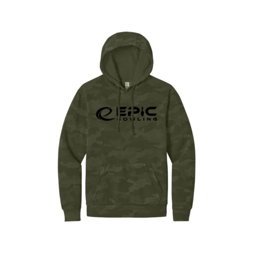 Epic Camo Wash Men's Bowling Pullover Hoodie - Image 2