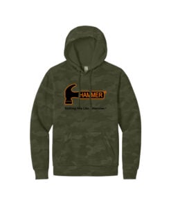 Alternative view of Hammer Camo Wash Men's Bowling Pullover Hoodie