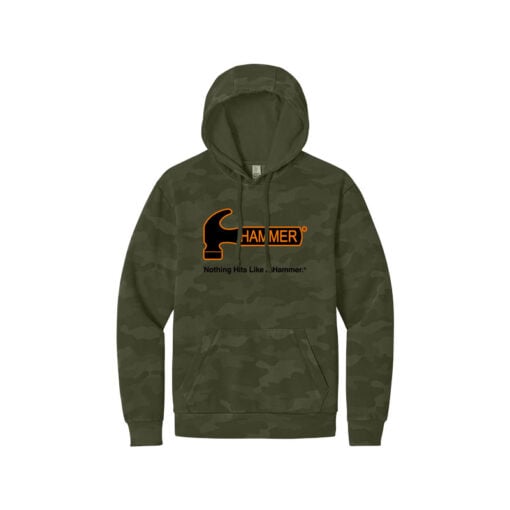 Hammer Camo Wash Men's Bowling Pullover Hoodie - Image 2