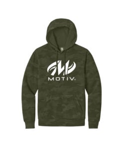 Alternative view of Motiv Camo Wash Men's Bowling Pullover Hoodie