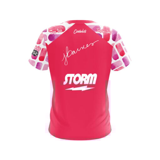Storm Josie Barnes Pretty in Pink CoolWick Bowling Jersey - Image 2