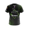 900 Global Erin McCarthy Black Green Vice CoolWick Bowling Jersey - Image 2
