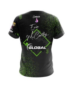 Alternative view of 900 Global Erin McCarthy Black Green Vice CoolWick Bowling Jersey
