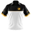 900 Global Standard Collection GSClassic Men's Polo Zip CoolWick Bowling Jersey