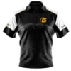 900 Global Standard Collection GSEternity26 Men's Polo Zip CoolWick Bowling Jersey