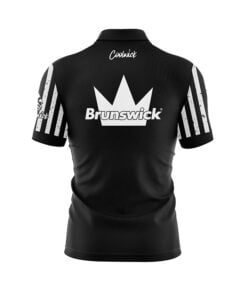Alternative view of Brunswick Avalanche Black Grey Fast Track CoolWick Bowling Jersey