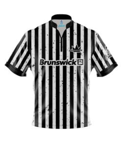 Brunswick Avalanche Black Grey Fast Track CoolWick Bowling Jersey
