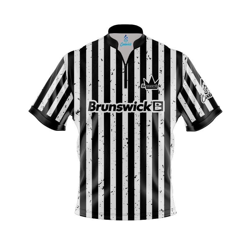 Brunswick Avalanche Black Grey Fast Track CoolWick Bowling Jersey