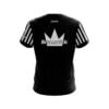Brunswick Avalanche Black Grey CoolWick Bowling Jersey - Image 2