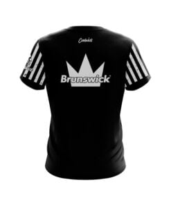 Alternative view of Brunswick Avalanche Black Grey CoolWick Bowling Jersey