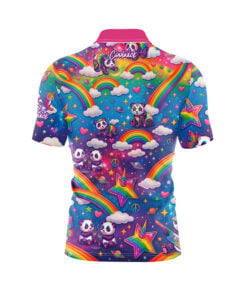 Alternative view of Rainbow Pandas Fast Track CoolWick Bowling Jersey