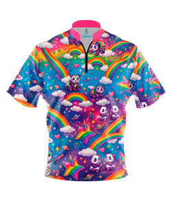 Rainbow Pandas Fast Track CoolWick Bowling Jersey