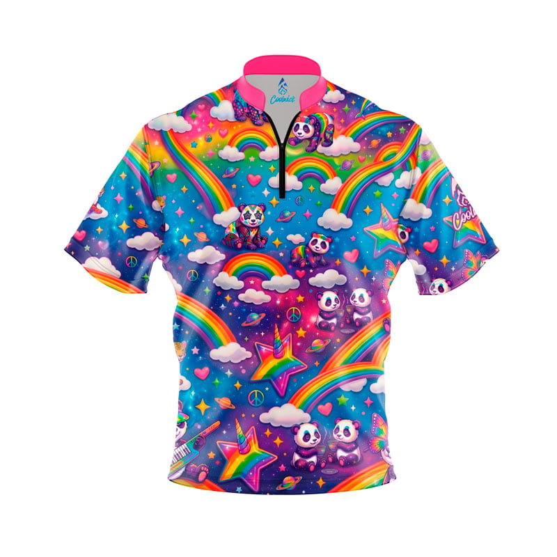 Rainbow Pandas Fast Track CoolWick Bowling Jersey
