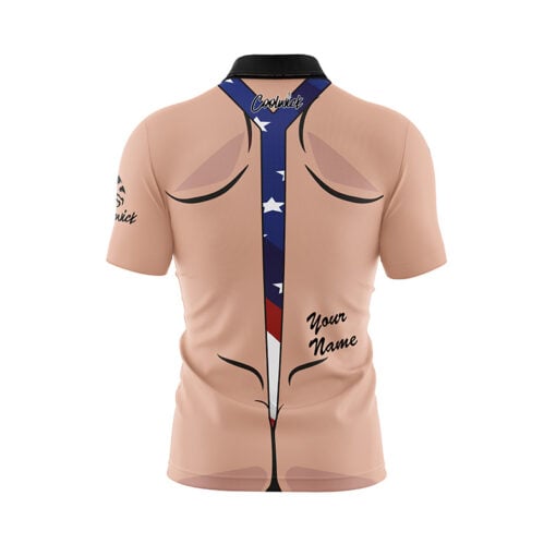 USA Mankini Fast Track CoolWick Bowling Jersey - Image 3