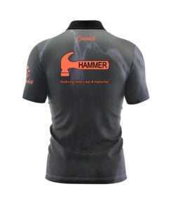 Alternative view of Hammer Raw Hammer Black Grey Fast Track CoolWick Bowling Jersey