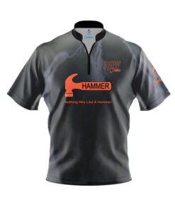 Hammer Raw Hammer Black Grey Fast Track CoolWick Bowling Jersey