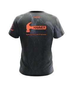 Alternative view of Hammer Raw Hammer Black Grey CoolWick Bowling Jersey