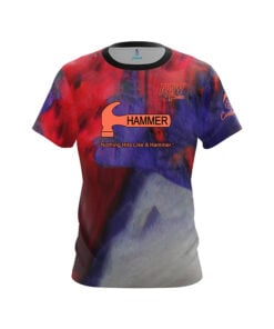 Hammer Raw Hammer Red White Purple CoolWick Bowling Jersey
