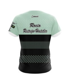 Alternative view of Hammer Rocio Restrepo Teal Stripes CoolWick Bowling Jersey