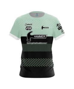 Hammer Rocio Restrepo Teal Stripes CoolWick Bowling Jersey