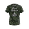 Roto Grip Jenna Williams Green Vintage Floral CoolWick Bowling Jersey - Image 2