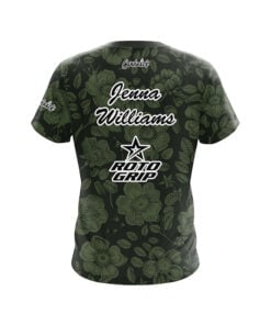 Alternative view of Roto Grip Jenna Williams Green Vintage Floral CoolWick Bowling Jersey