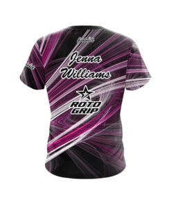 Alternative view of Roto Grip Jenna Williams Pink Motion Swirl CoolWick Bowling Jersey