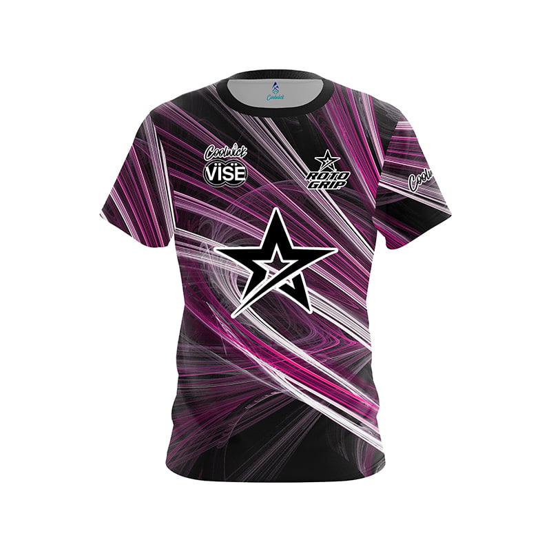 Roto Grip Jenna Williams Pink Motion Swirl CoolWick Bowling Jersey