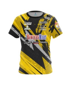 BowlersMart Sean Rash Yellow Grunge CoolWick Bowling Jersey