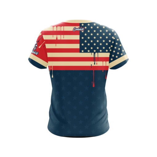 Patriotic Drip CoolWick Bowling Jersey - Image 2