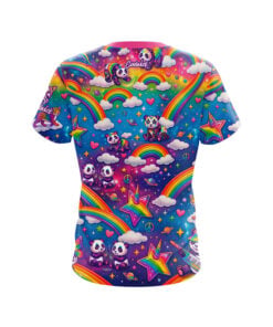 Alternative view of Rainbow Pandas CoolWick Bowling Jersey
