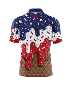 Alternative view of Star Spangled Cone Fast Track CoolWick Bowling Jersey