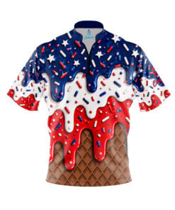 Star Spangled Cone Fast Track CoolWick Bowling Jersey