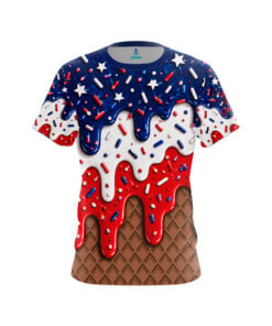 Star Spangled Cone CoolWick Bowling Jersey