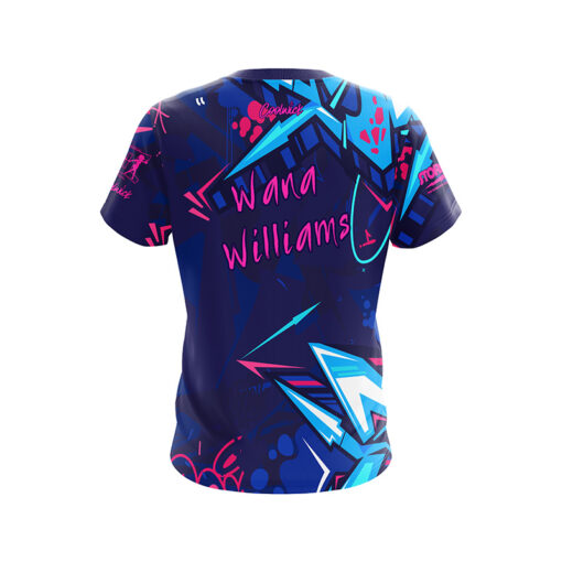 12Bagger Wana Williams Paint Spray CoolWick Bowling Jersey - Image 2