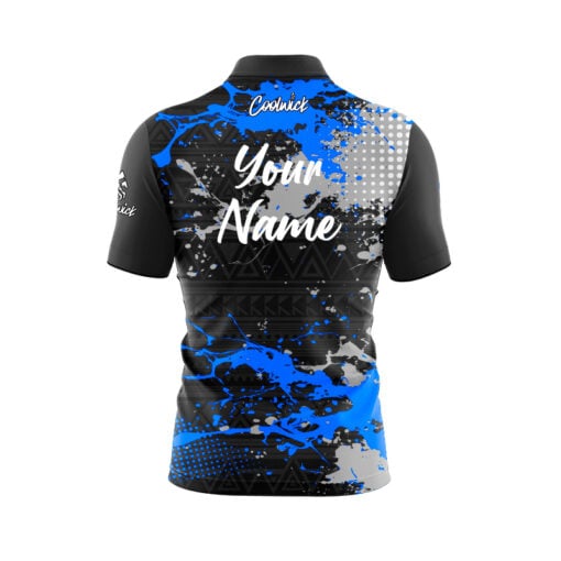 CoolWick Elite Blue Impact Sash Zip Jersey - Image 2