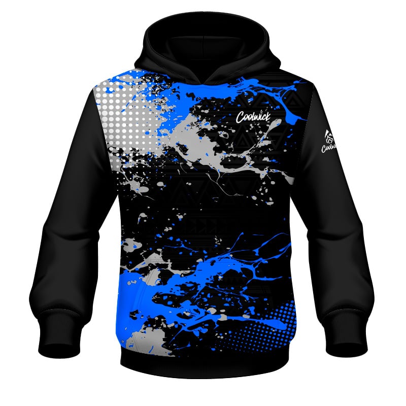 CoolWick Elite Blue Impact Hoodie
