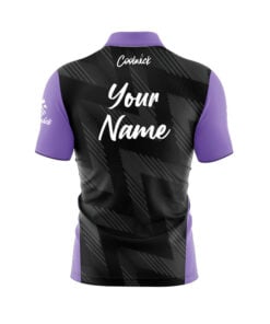 Alternative view of CoolWick Elite Ghostline Dusty Violet Sash Zip Jersey