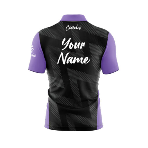 CoolWick Elite Ghostline Dusty Violet Sash Zip Jersey - Image 2