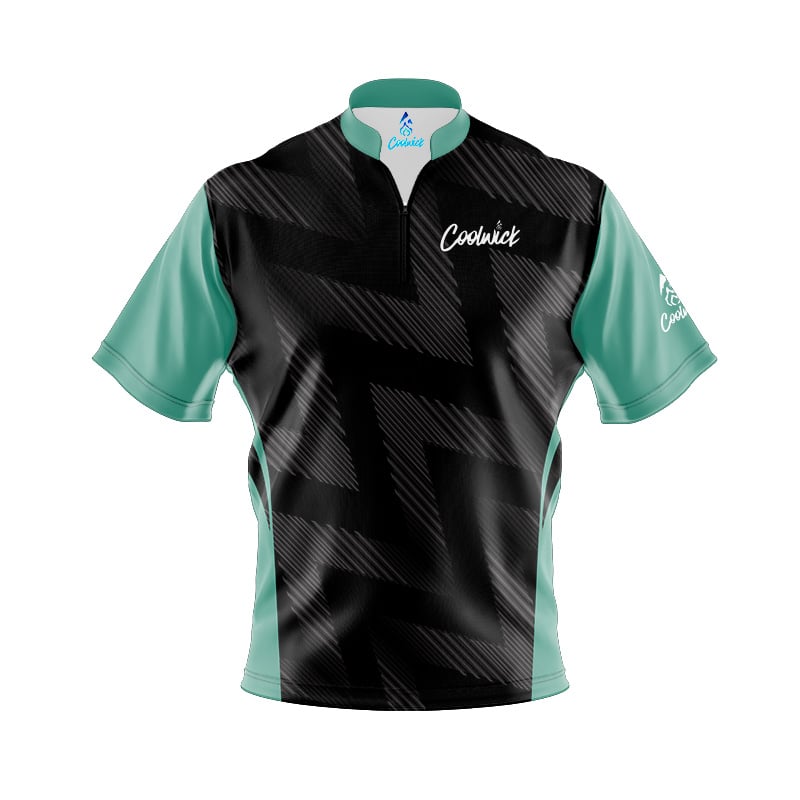 CoolWick Elite Ghostline Seafoam Sash Zip Jersey