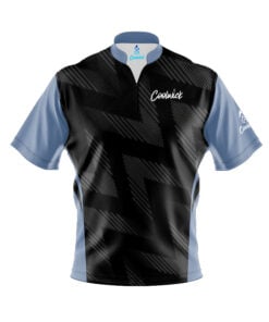 CoolWick Elite Ghostline Slate Blue Sash Zip Jersey