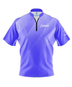 CoolWick Elite Vapor Purple Sash Zip Jersey