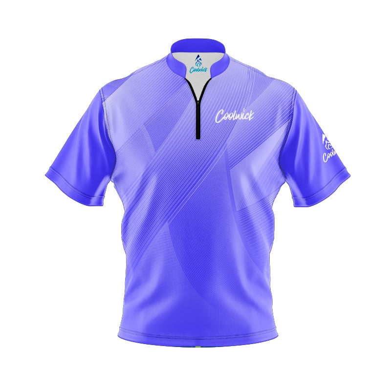 CoolWick Elite Vapor Purple Sash Zip Jersey