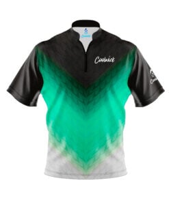 CoolWick Elite Green Vortex Sash Zip Jersey