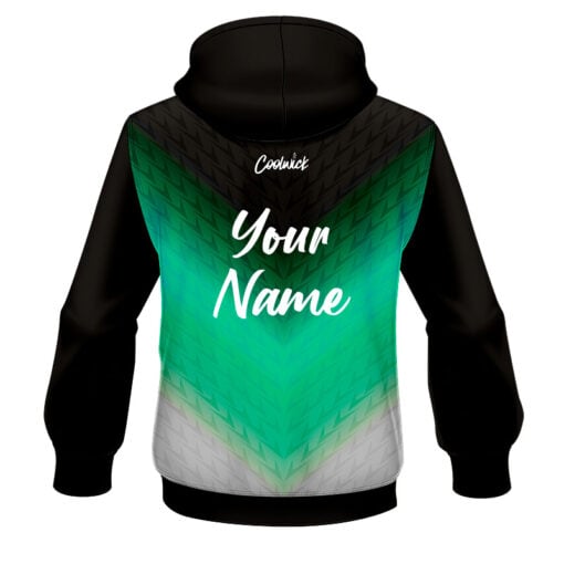 CoolWick Elite Green Vortex Hoodie - Image 2