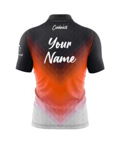 Alternative view of CoolWick Elite Orange Vortex Sash Zip Jersey