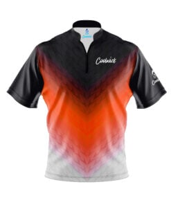 CoolWick Elite Orange Vortex Sash Zip Jersey