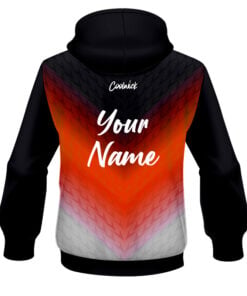 Alternative view of CoolWick Elite Orange Vortex Hoodie